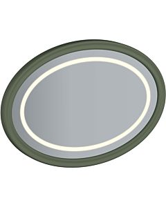 Vitra Miroir plat Valarte 65828 1000x45x700mm, ovale, éclairage LED, corps vert vintage, peint