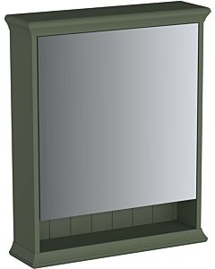 Vitra Valarte LED-Spiegelschrank 65830 63x17x76, links, beleuchtete offene Ablage, Korpus Vintage grün, lackiert