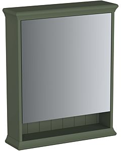 Vitra Valarte LED-Spiegelschrank 65831 63x17x76, rechts, 1 Spiegeltür, Korpus Vintage grün, lackiert
