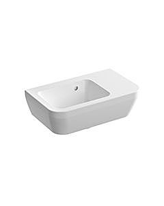 Vitra Integra lave-mains 7091L003-0012 37x22cm, blanc , vasque à gauche, plage de robinetterie à droite, trop-plein
