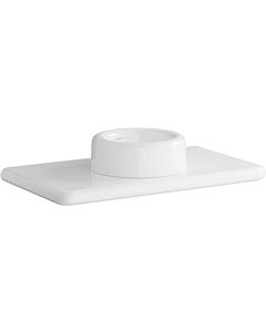 Vitra Liquid vanity console plate 7310B403-1828 100x55x6cm, 2000 basin cut-out in the middle, white high-gloss VC, without tap hole