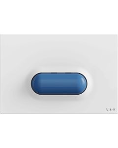 Vitra Sento Kids Betätigungsplatte 740-2001 244x8/30x165mm, ABS, Tasten blau, 1-Mengen-Spülung, weiß
