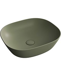 Vitra plural bowl 7810B475-0016 45 x 38 x 13.5 cm, matt moss, flat, rectangular, without overflow / tap hole