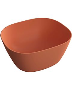Vitra plural top bowl 7811B477-0016 45 x 38 x 13.5 cm, matt red earth, high, rectangular, without overflow / tap hole