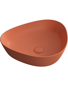 Vitra plural top bowl 7812B477-0016 47 x 40 x 13 cm, matt red earth, asymmetrical, without overflow / tap hole