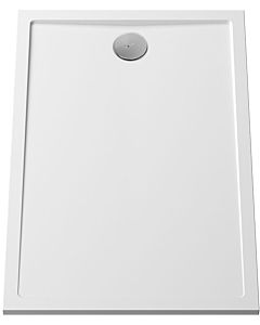 Vitra Aruna shower tray 89016 120 x 80 x 3 cm, flat, rectangular, mineral cast, white, without anti-slip