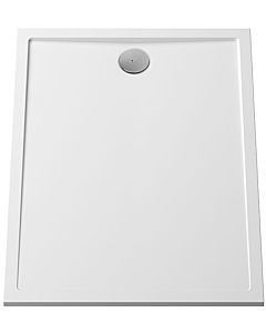 Vitra Aruna shower tray 89020 120 x 90 x 3 cm, flat, rectangular, mineral cast, white, without anti-slip