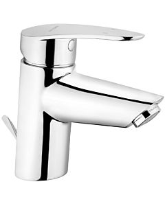 Vitra Dynamic S basin mixer A40962EKM with waste set, projection 105mm, single-hole installation, chrome