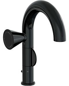 Vitra Liquid single lever basin mixer A4278639 projection 175mm, single hole installation, with pop-up waste G 2000 2000 /4, black high gloss