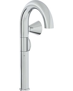 Vitra Liquid basin mixer A42791 projection 175mm, single hole installation, without pop-up waste, handle on the right, chrome