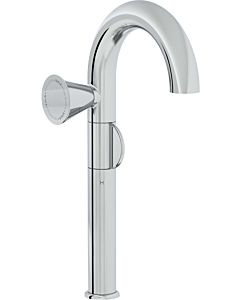 Vitra Liquid single lever basin mixer A42794 projection 175mm, single hole installation, without pop-up waste, handle on the left, chrome