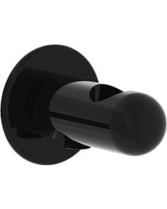 Vitra Liquid Wandanschlussbogen A4279539 1/2", mit integrierter Handbrausehalterung, schwarz hochglanz