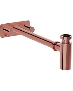 Vitra Plural design siphon set A4515926 copper, with corner valves on the left and right