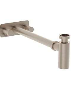 Vitra plural design siphon set A4515934 brushed nickel, with corner valves on the left and right
