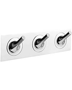 Vitra Istanbul A48012 320 x 60 x 90 mm, with 3 hooks, wall mounting, chrome-plated brass