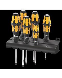 Wera Kraftform screwdriver set 05018287001 932/918/6 + rack / 6 pieces