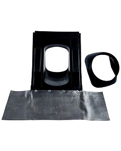 Wolf Cob universal pan 1720200 black, flexible lead apron at the bottom, for pitched roof 25 - 45 °