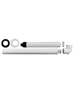 Wolf air / flue gas duct 2651749 DN 60/100, 750 mm, horizontal, pluggable, room air-independent, white