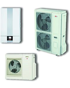 Wolf BWL air/water heat pump 9146524 1S-14, 400 V, with indoor/outdoor unit, with electric heating element