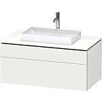 Duravit L-Cube vanity unit LC4881018180000 102 x 55 cm, matt white, 2000 drawer, 2000 pull-out, wall-hung
