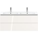 Duravit L-Cube vanity unit LC625802222 Weiß Hochglanz , 129x55x48.1cm, 2 drawers