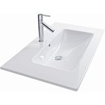 Duravit ME by Starck washbasin 2336830000 83 x 49 cm, white, 1 tap hole, with overflow