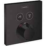 hansgrohe ShowerSelect trim set 15763670 concealed thermostat, for 2 Verbraucher , matt black