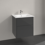 Villeroy & Boch Finero Bathroom furniture set S00500FPR1 washbasin with vanity unit, Glossy Grey , 2 drawers