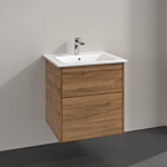 Villeroy & Boch Finero Bathroom furniture set S00500RHR1 washbasin with vanity unit, Kansas Oak, 2 drawers