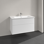 Villeroy & Boch Finero Meubles set S00503DHR1 lavabo avec meuble, Glossy White , 2 tiroirs