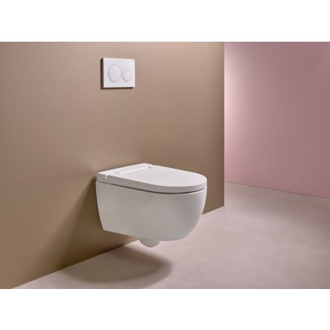 Geberit AquaClean Alba douche WC sans rebord 146350011 blanc KeraTect, système complet