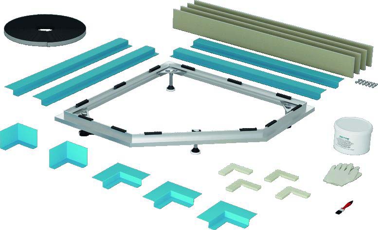 Bette Bettefloor Caro Installation System B511051 90 X 90 Cm