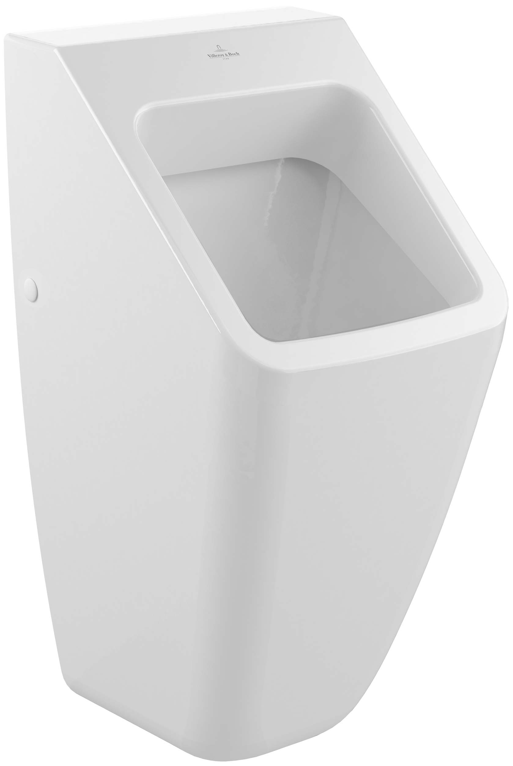 Villeroy & Boch urinal white, front straight, inlet outlet concealed