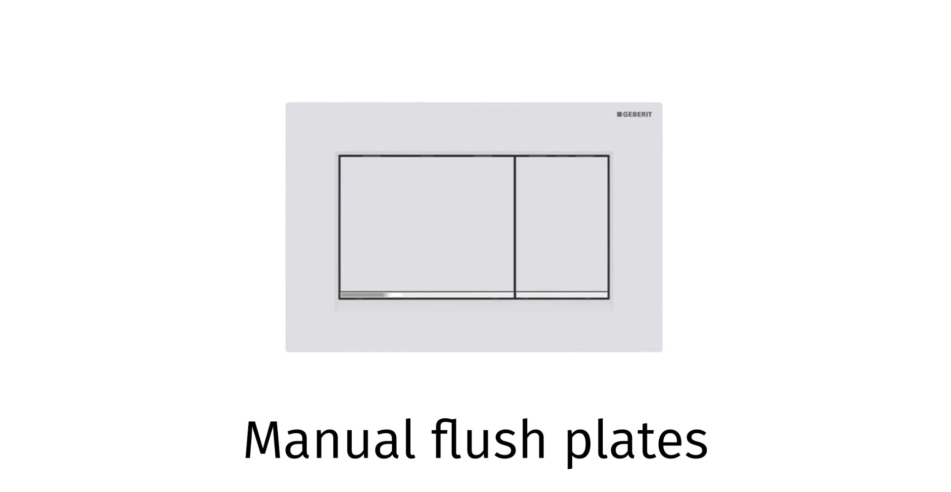 Manual flush plates
